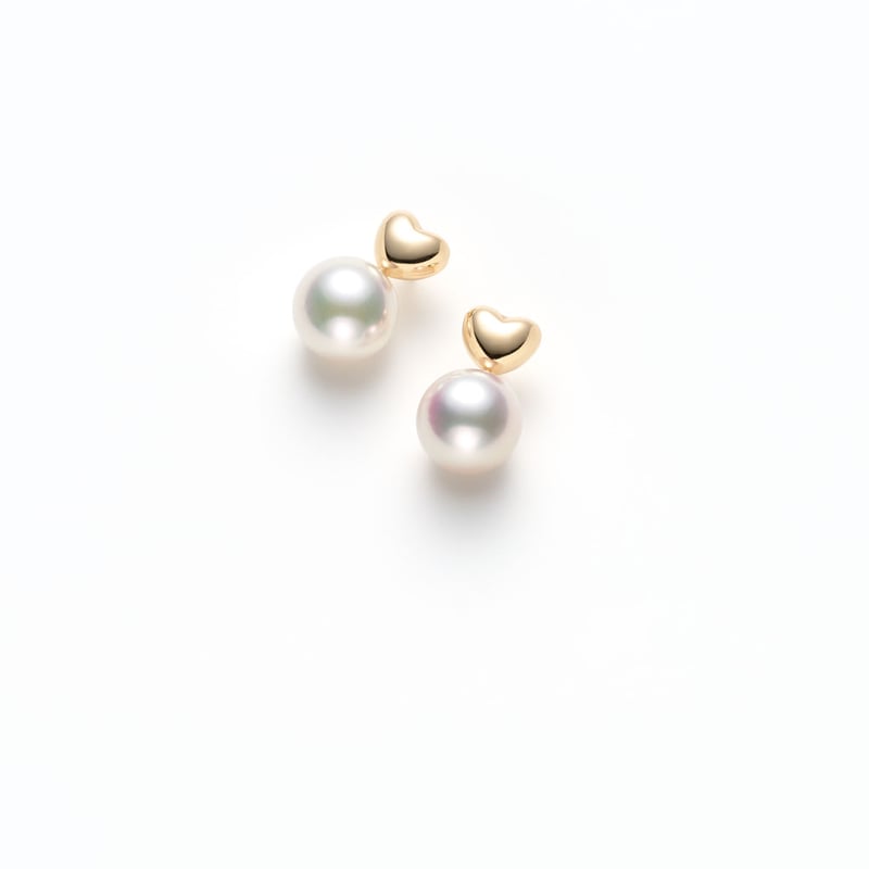 K18YGアコヤ真珠ピアス No.85 K18YGアコヤ真珠ピアス 6.0㎜ | Beプラス