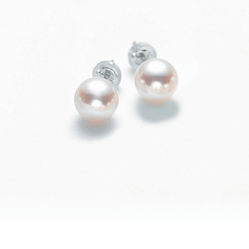 No.66 PTアコヤ真珠ピアス 8.0㎜ | Beプラス