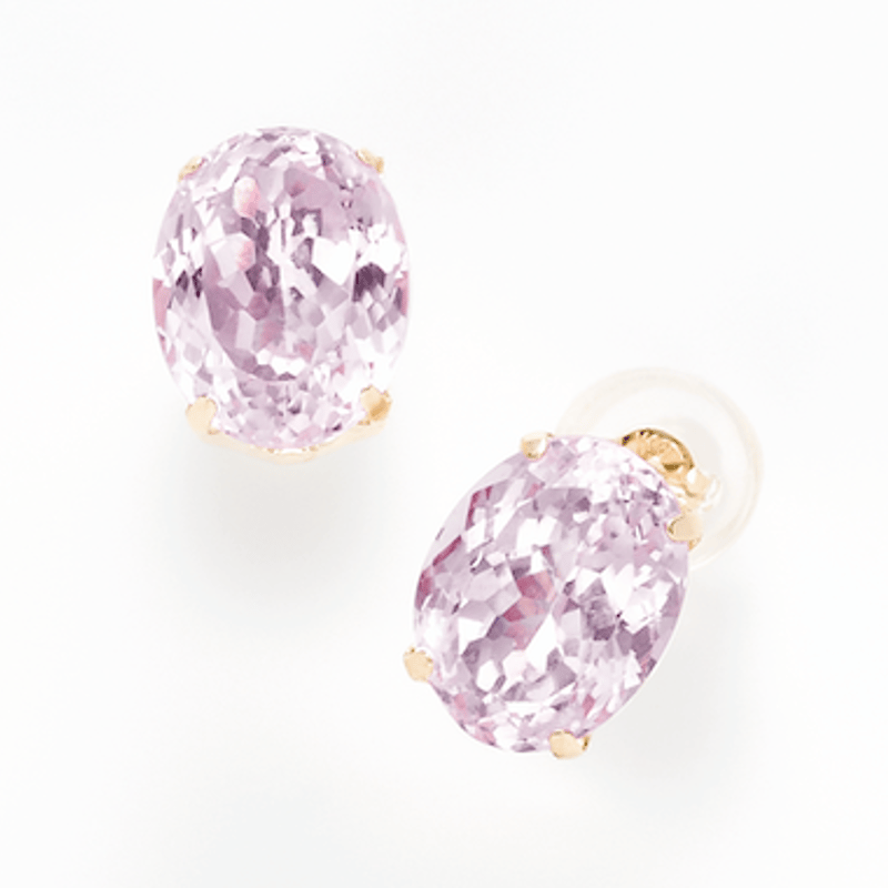 No.1 K18クンツァイトピアス クンツァイト＝合計2.00ct | Beプラス