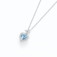 No.80　PTアクアマリンペンダント　0.20ｃｔ/Ｄ-0.12ｃｔ