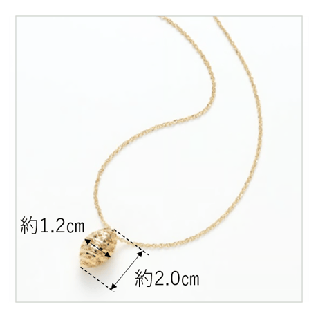 No.47　K18YGネックレス　径20㎜　長さ50㎝