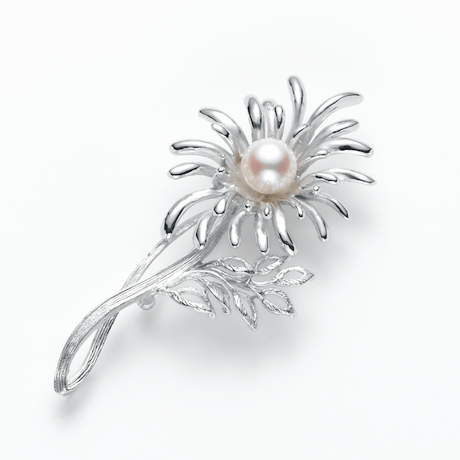 ピンブローチ アコヤ本真珠 オパール 銀細工 カニ モチーフ シルバー製 958 ピンブローチ アコヤ本真珠 オパール 銀細工 カニ モチーフ シルバー製