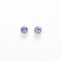 No.68　PTタンザナイトピアス　計：0.80CT（0.40CT×2）