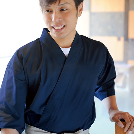 七分袖 上下セット 一会 S-109 濃紺 のうこん