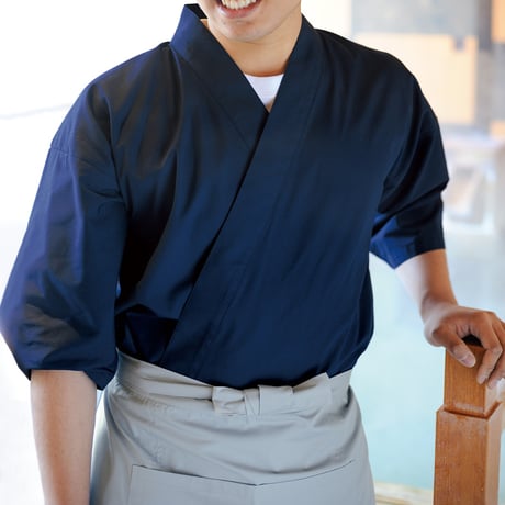 七分袖 上下セット 一会 S-109 濃紺 のうこん