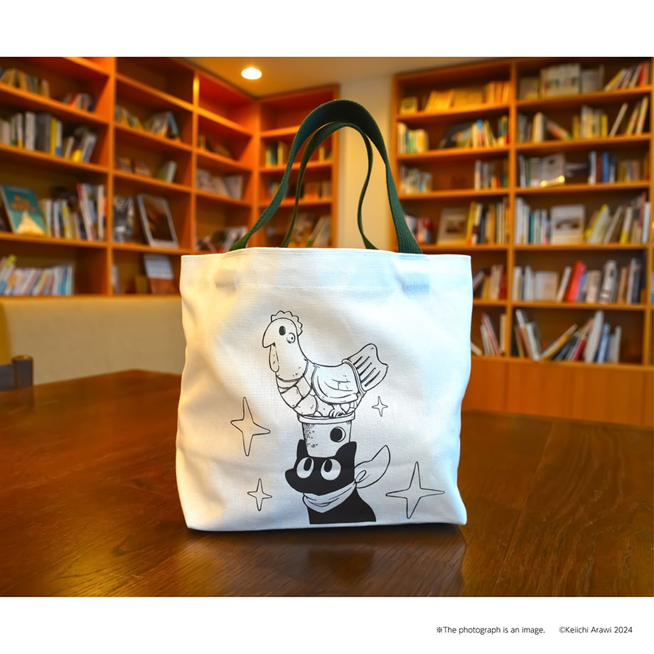 日常 ✕ 伊勢崎市　坂本さん ミニトートバッグ ✕2 バッジ✕5　あらゐけいいち 日常 ✕ 伊勢崎市 坂本さん ミニトートバッグ ✕2 バッジ✕5