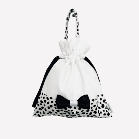 【ダルメシアン×リボン】owner's bag（WHITE）