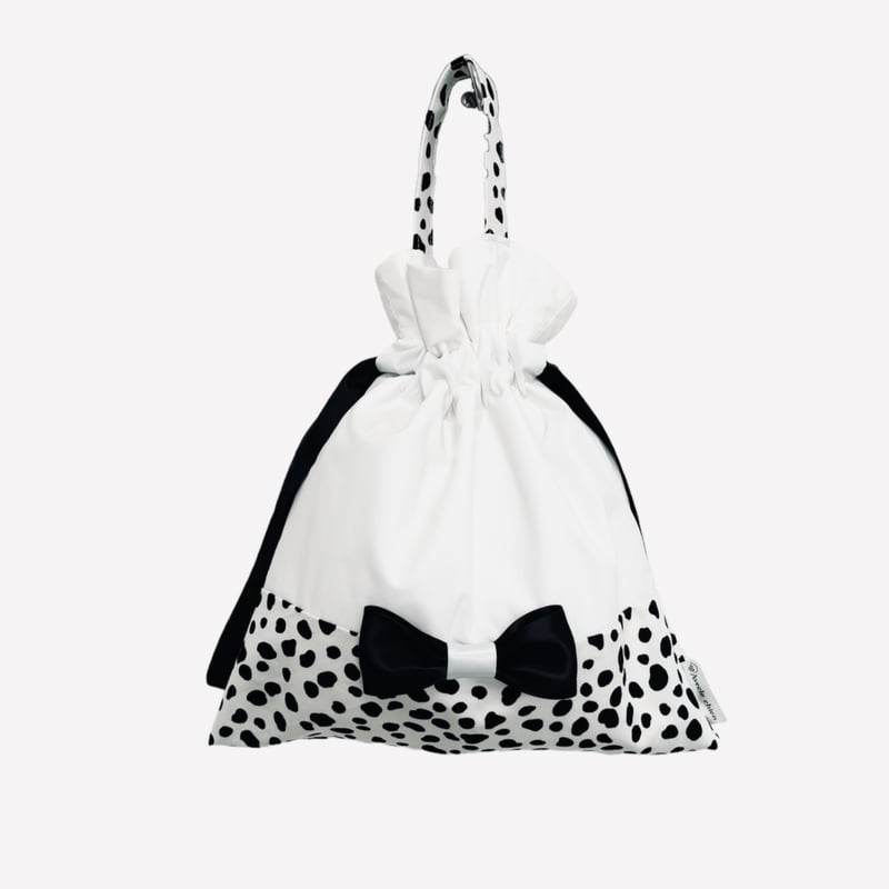 ダルメシアン×リボン】owner's bag（WHITE） | Avecle chien