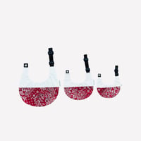 【ペイズリー RED】dog bib（L)