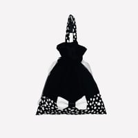 【ダルメシアン×リボン】owner's bag（BLACK）
