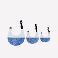 【ペイズリー BLUE】dog bib（S)