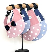 【ドット×リボン】dog bib（S）