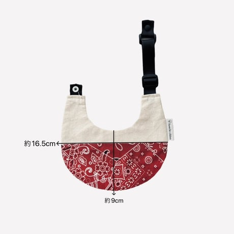【デニム GOLD】dog bib（M)