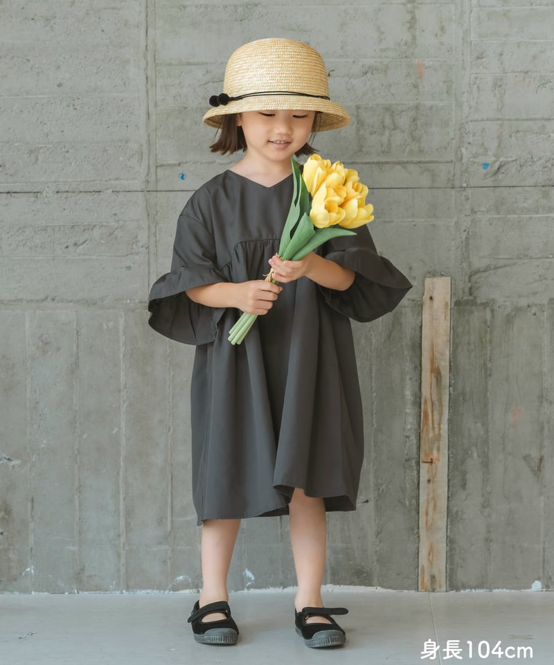 キッズ】袖フリルワンピース | Kichi