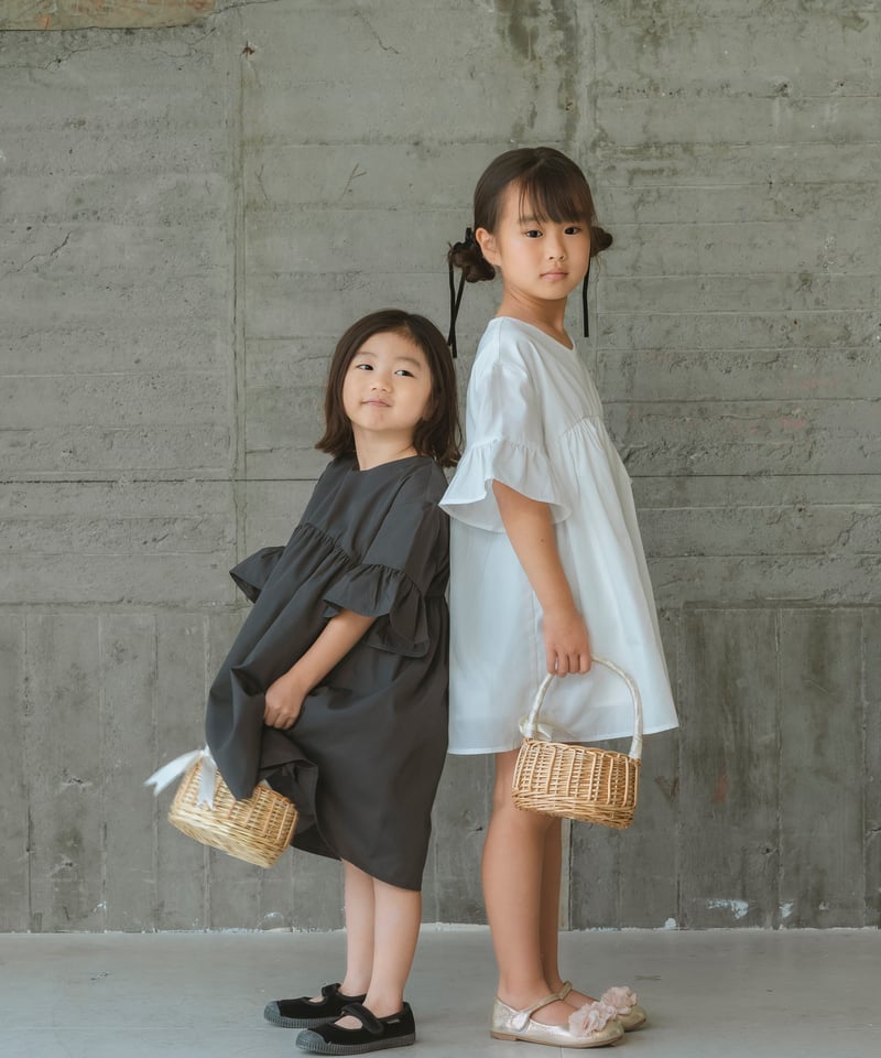 キッズ】袖フリルワンピース | Kichi