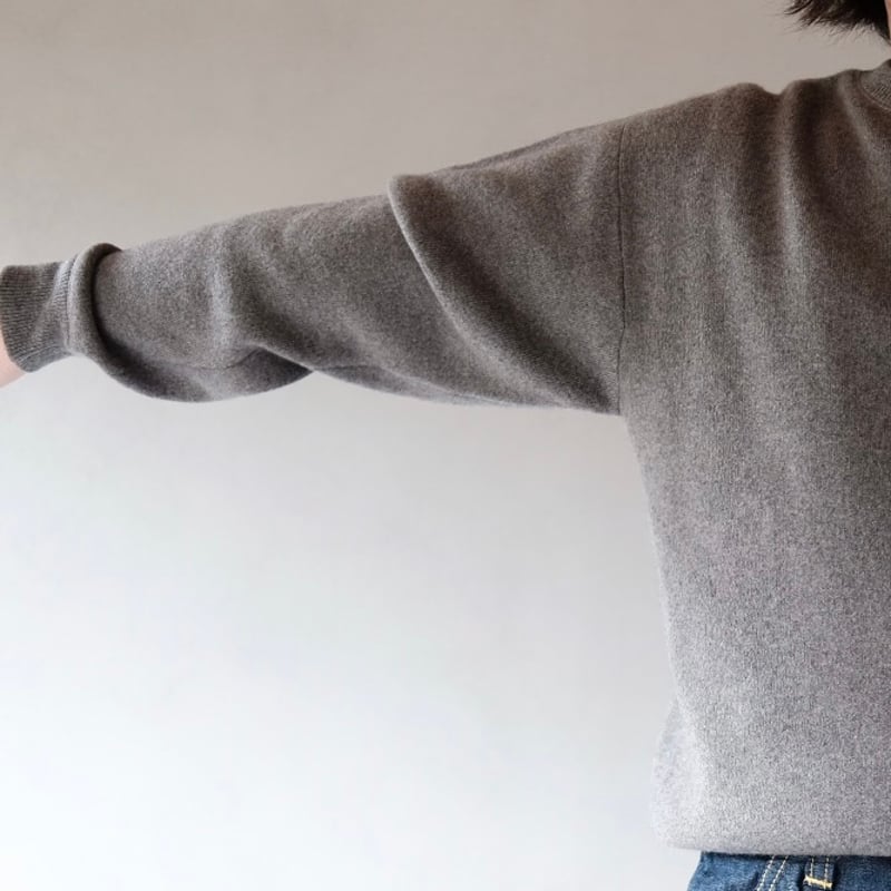 MEIAS / PURE CASHMERE SWEAT KNIT PO (T.MOCA) |