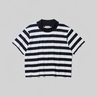 KOOKY ZOO /  JUVENILE BORDER TEE  (BLACK×WHITE)