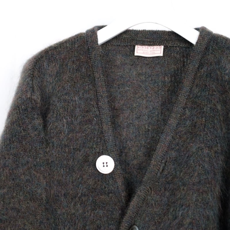 kooky zoo モヘアカーディガン 46 L クーキーズー GREEN KOOKY ZOO / JUVENILE MOHAIR CARDIGAN(MIX GREEN)