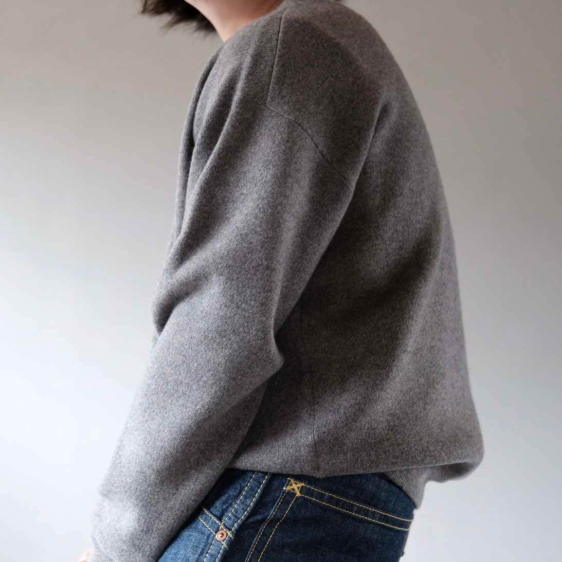 MEIAS / PURE CASHMERE SWEAT KNIT PO (T.MOCA) |