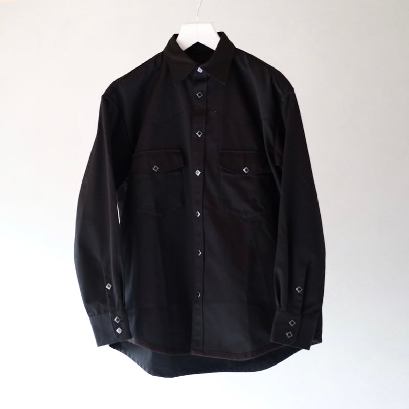 CLAMP / SHIRT-16(ワイドフィット ウェスタンシャツ) / BLACK | OVAL