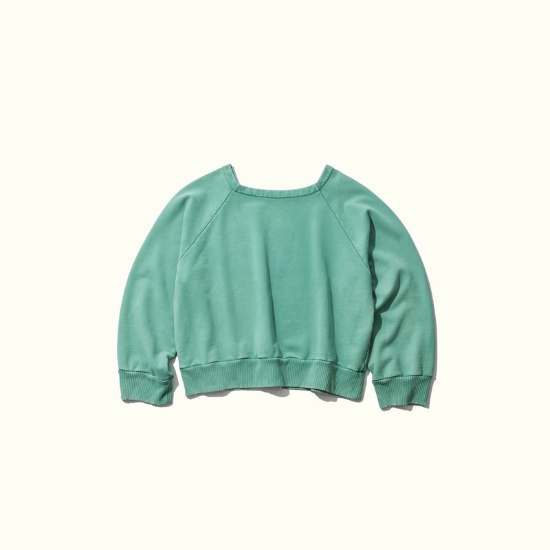 KOOKY ZOO / SCHROEDER SWEAT SHIRT (FADE GREEN) KOOKY ZOO / SCHROEDER SWEAT SHIRT (FADE GREEN)
