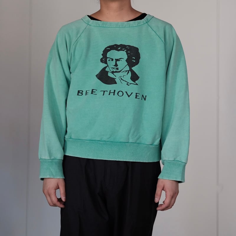 KOOKY ZOO / SCHROEDER SWEAT SHIRT (FADE GREEN)