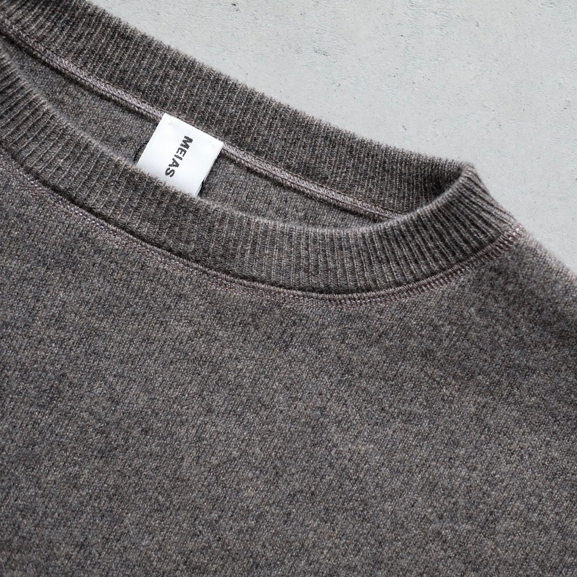 MEIAS / PURE CASHMERE SWEAT KNIT PO (T.MOCA) |
