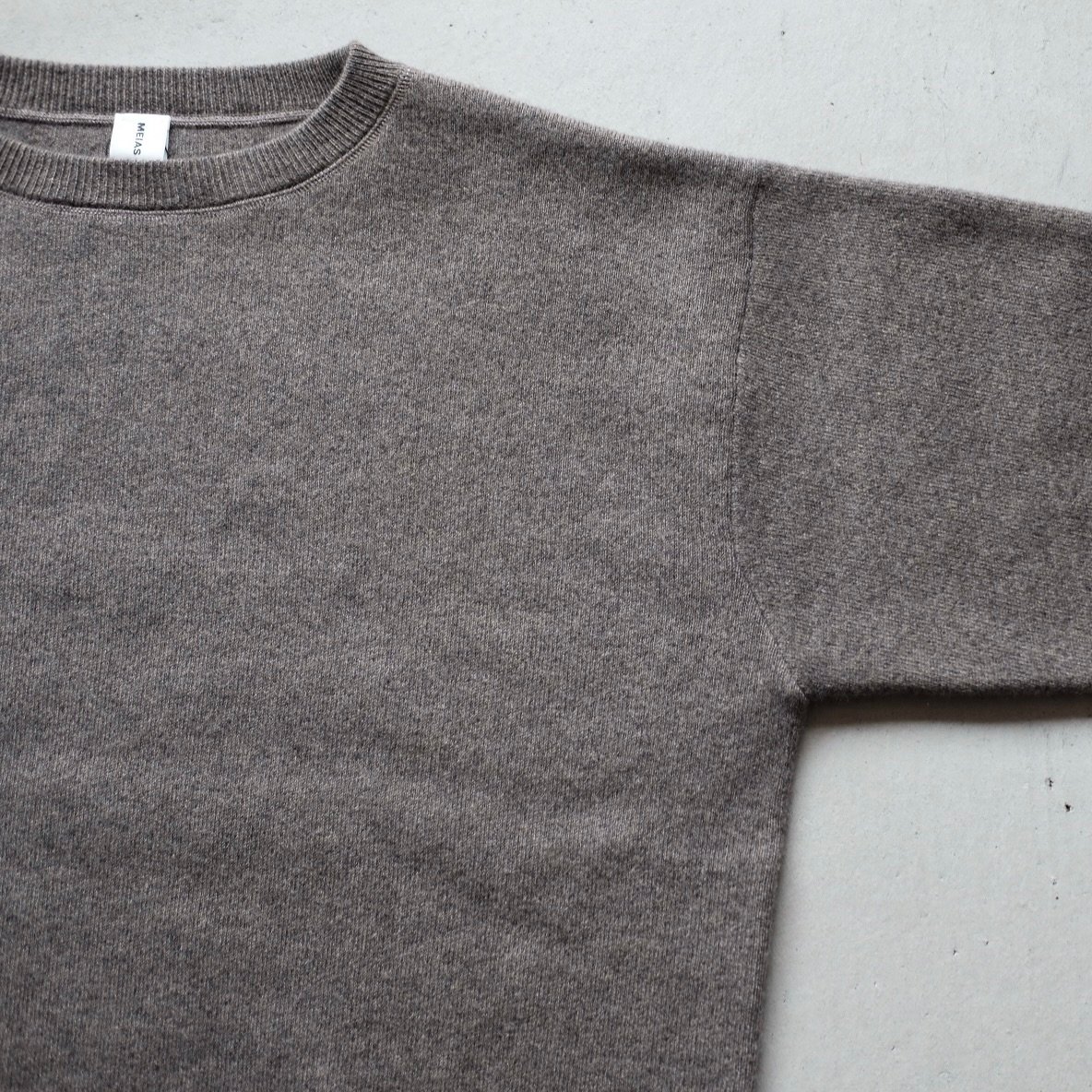 MEIAS / PURE CASHMERE SWEAT KNIT PO (T.MOCA) |
