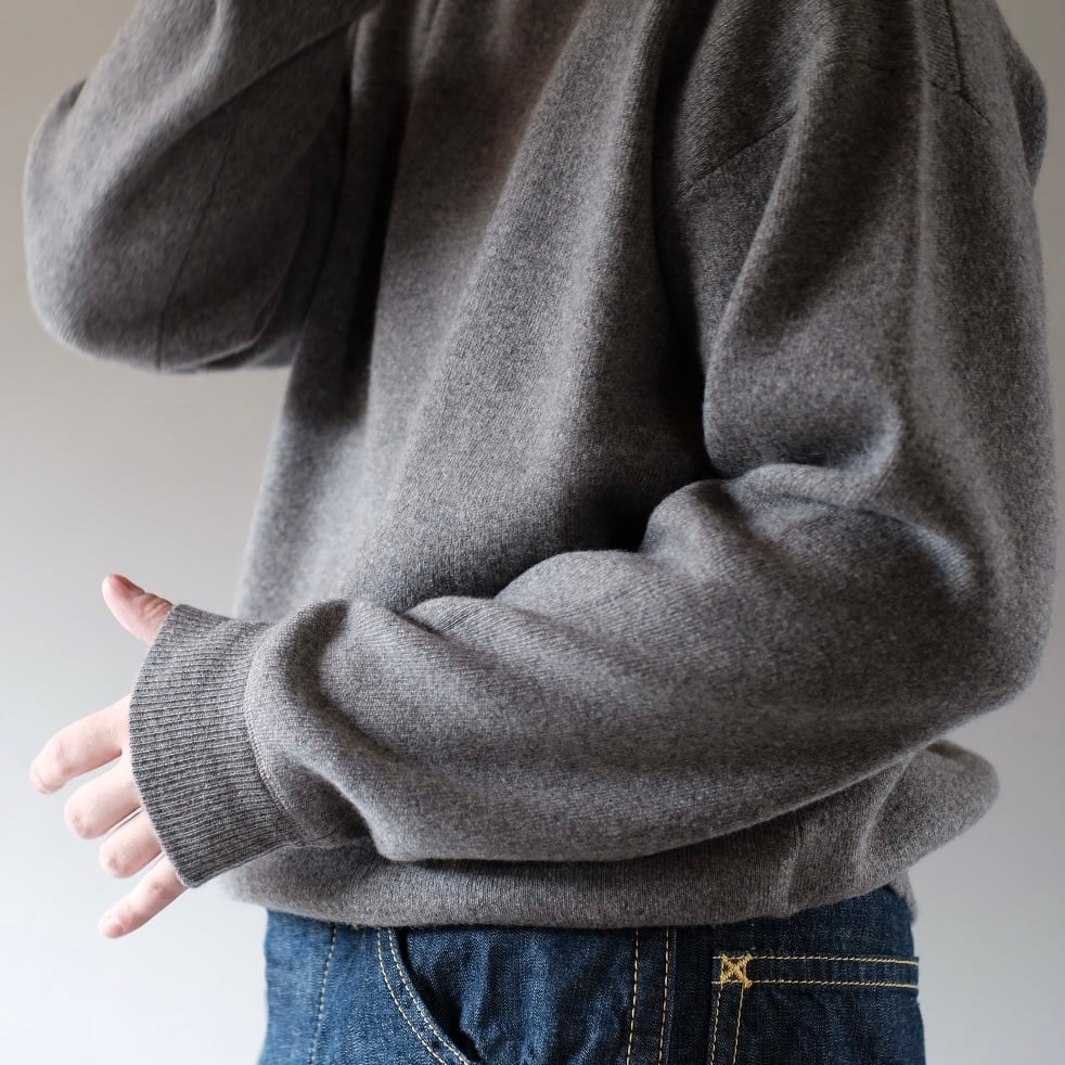 MEIAS カシミヤ100% スウェット　ニット　L カシミア fit=scale-down,w=1200