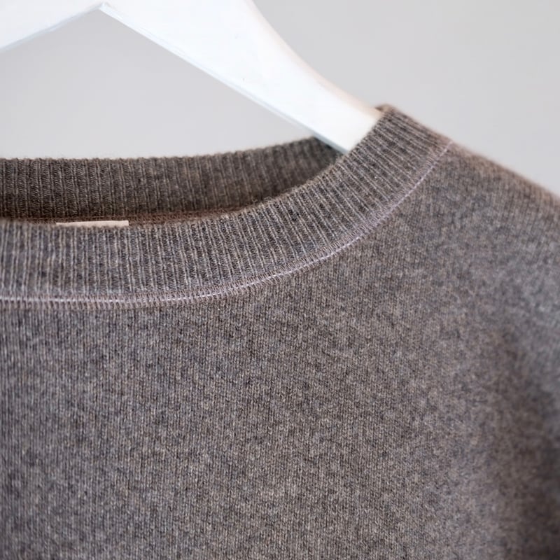 MEIAS / PURE CASHMERE SWEAT KNIT PO (T.MOCA) |