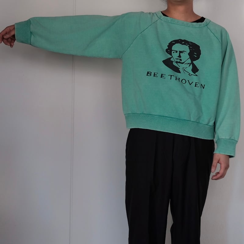 KOOKY ZOO / SCHROEDER SWEAT SHIRT (FADE GREEN)