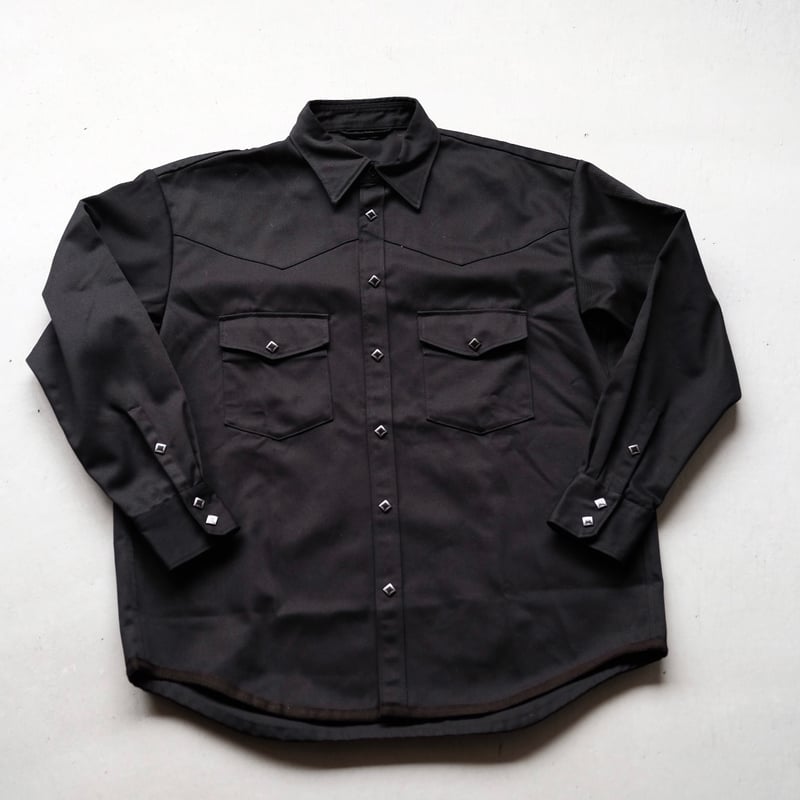 CLAMP / SHIRT-16(ワイドフィット ウェスタンシャツ) / BLACK | OVAL