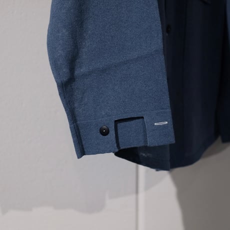 MEIAS / LINEN CHAMBRAY KNIT SHIRT (INDIGO)