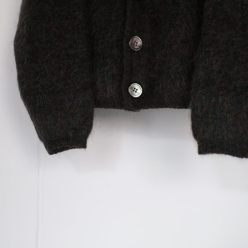 KOOKY ZOO / JUVENILE MOHAIR CARDIGAN(MIX GREEN)
