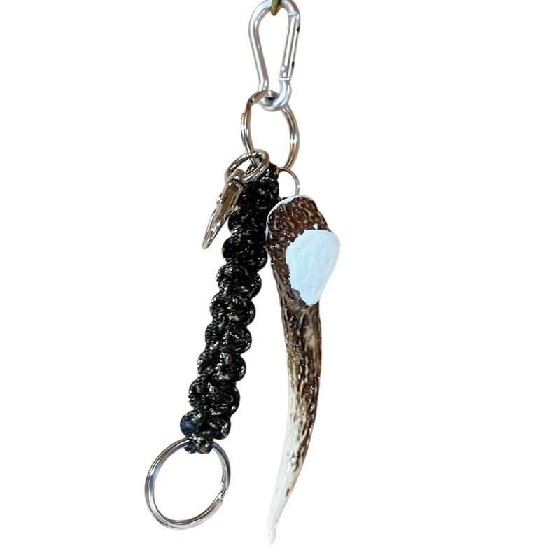 鹿の角と熊の牙キーホルダー 65【破天荒！鹿の角キーホルダー作ります】#鹿の角