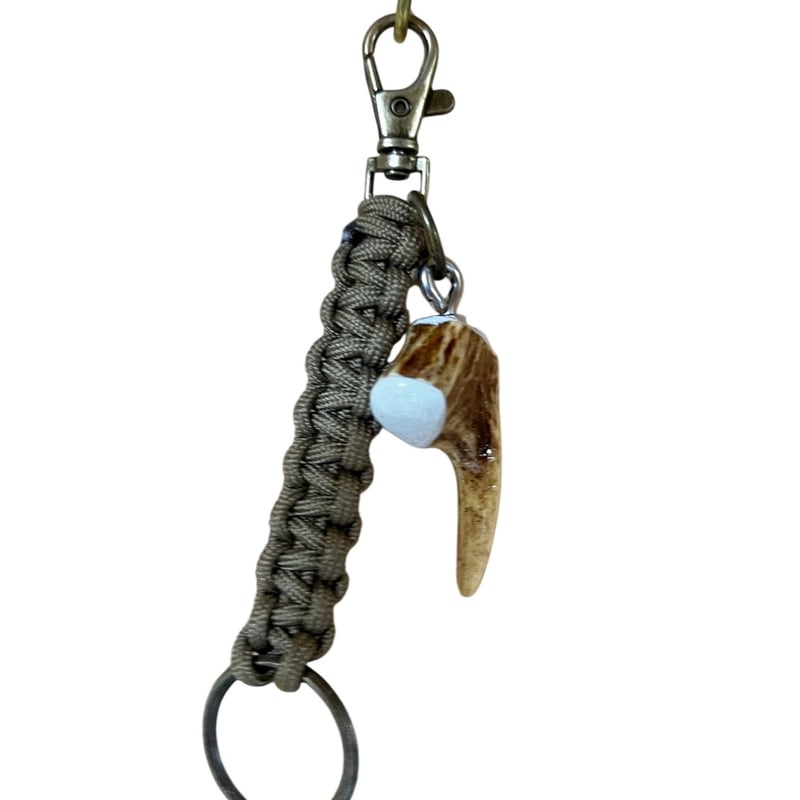 鹿の角と熊の牙キーホルダー 鹿の角キーホルダー27 | cycle