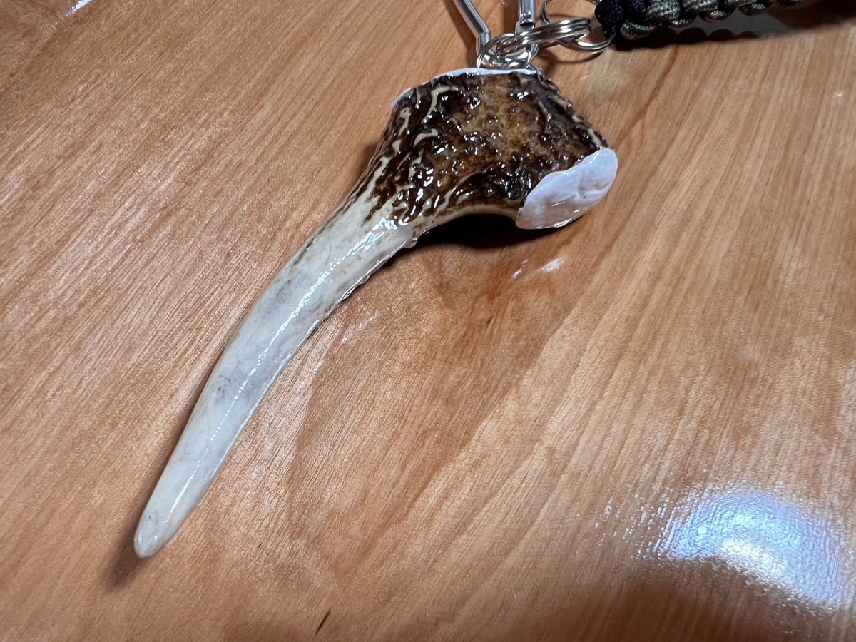 鹿の角 キーホルダー23（アーミー×ブラック） | cycle