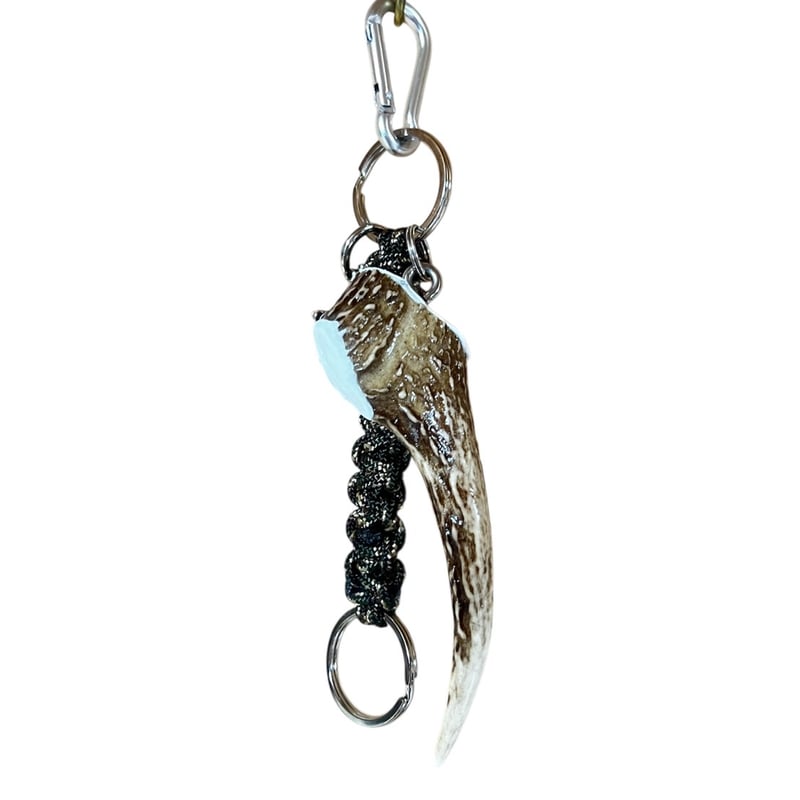 鹿の角と熊の牙キーホルダー 獣 - kemono - キーホルダー（熊の牙） - けもの舎