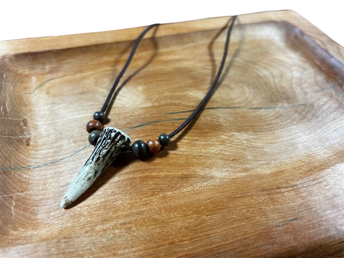 【現品限り】ハンドメイドネックレス 鹿の角 楽天市場】鹿の角ネックレス シルバー925 × 真鍮 L 【刻印無料