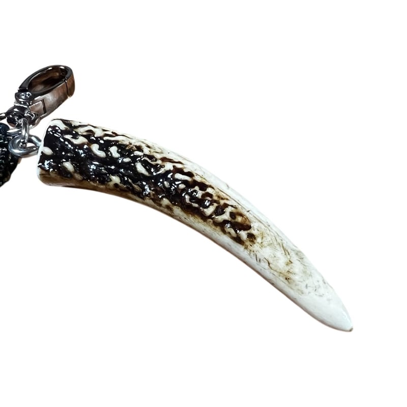 鹿の角と熊の牙キーホルダー 獣 - kemono - キーホルダー（熊の牙） - けもの舎