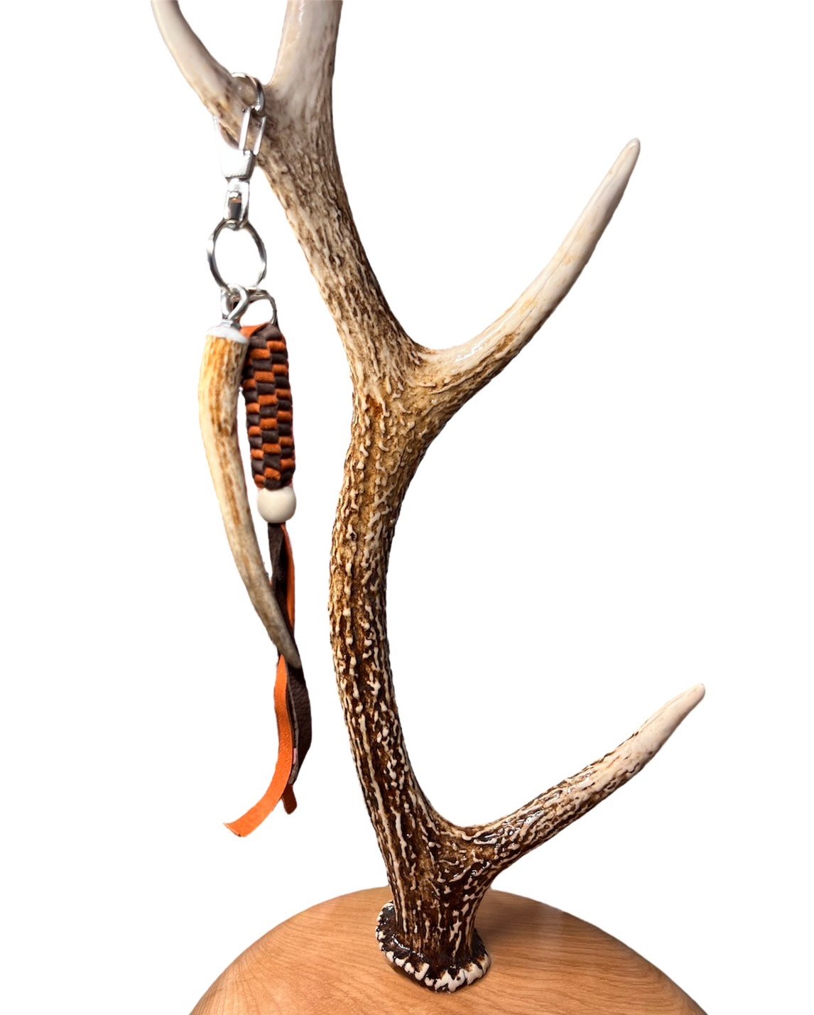 鹿の角キーホルダー7（橙×茶） | cycle