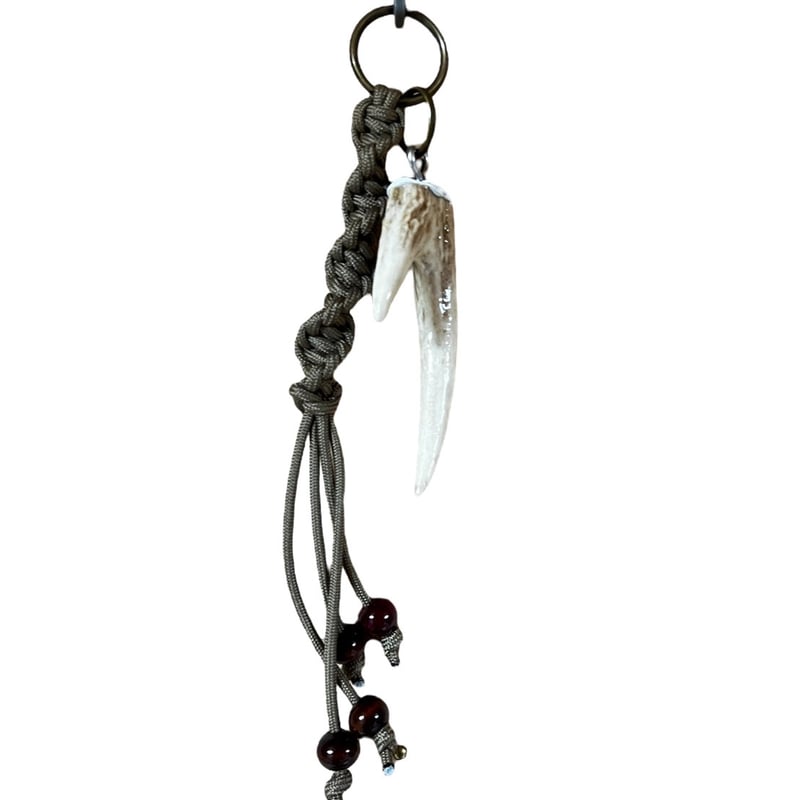 鹿の角　キーホルダー 鹿の角 キーホルダー23（アーミー×ブラック） | cycle