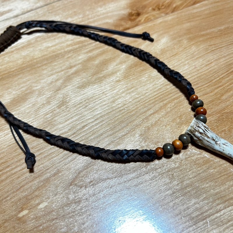 オーダー専用 鹿の角 インカローズのネックレス オーダー専用 鹿の角 インカローズのネックレス 鹿の角