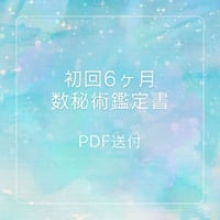 【初回】数秘術鑑定書(半年の運勢)