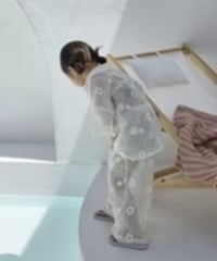 flower mesh shirt / pants
