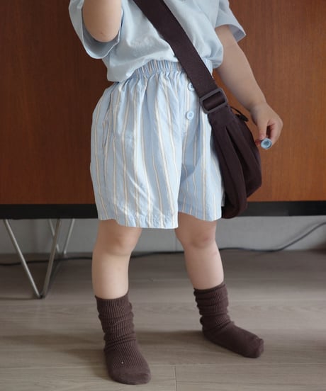 即納　stripe short pants