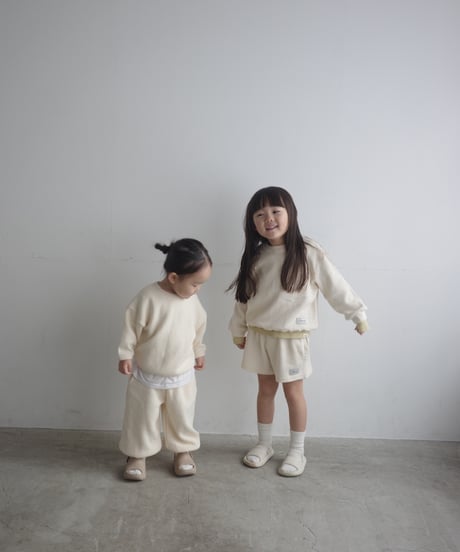 thermal tee / pants ( ivory )