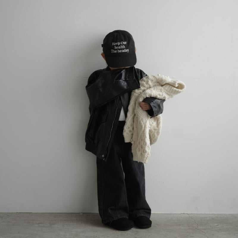 faux leather jacket | lilf baby&kids