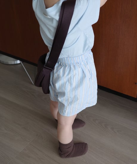 即納　stripe short pants