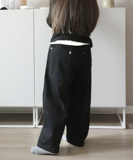 color wide denim / black